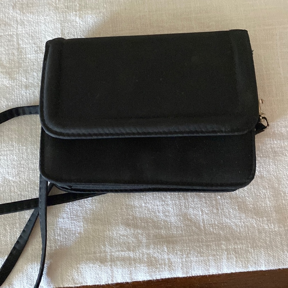 Small black evening bag